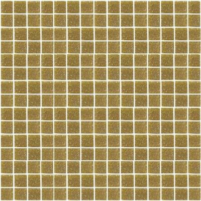 Мозаика ROSE MOSAIC A34 Matrix color 1 (размер чипа 10x10 мм) 31.8x31.8 золотая глянцевая моноколор