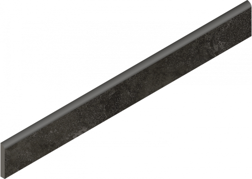 Плинтус Italon 610130005375 Вояджер Блэк / Voyager Black Battiscopa 7.2x60 черный натуральный под камень