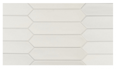 Настенная плитка Equipe 27481 Lanse White 5x25 белая матовая моноколор