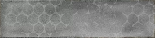 Декор Cifre C-DECOM-A Omnia Decor Antracite 7.5x30 серый глянцевый с орнаментом