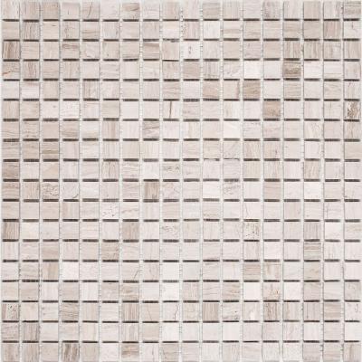 Мозаика Orro mosaic WOOD VEIN POL 30.5x30.5 бежевая матовая, чип 15x15 квадратный