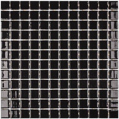 Мозаика Vidrepur С0001662 Colors 900 черная (на сцепке) 31.7х39.6 глянцевая моноколор