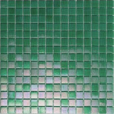 Мозаика ROSE MOSAIC WA24 Rainbow (размер чипа 20x20 мм) 32.7x32.7 зеленая глянцевая моноколор перламутр