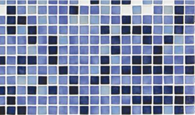 Мозаика Ezarri Растяжка Azul №6 49.5x49.5 синяя глянцевая