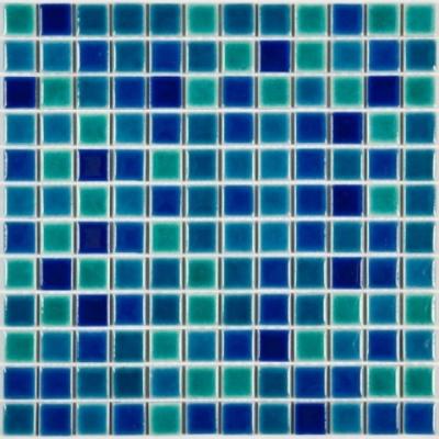Мозаика NSmosaic PORCELAIN PW2323-14 300х300 синяя глянцевая