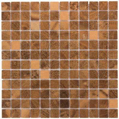 DAO-607-23-4 Wooden Yellow  мозаика полир 300х300 чип 23х23 (0,09м)
