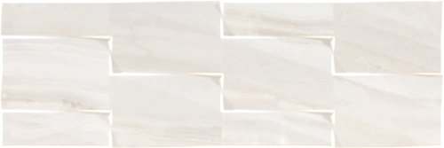 Настенная плитка Argenta 51083 Lira Prisma White 25x75 серо-бежевая глянцевая / Glossy под камень / мозаику