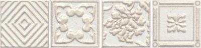 Напольная вставка Kerama Marazzi OP\A105\SG6062 Лонгория 4.9x4.9 белая матовая с орнаментом