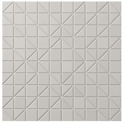 Керамогранит WOW 127401 Tesserae Like Blanc 28x28 светло-серый глазурованный матовый под мозаику