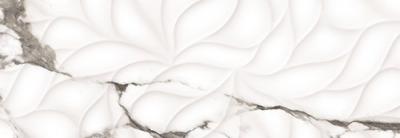 Настенная плитка Kerlife ROYAL BIANCO REL R 24.2x70 белая глянцевая под мрамор