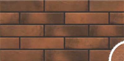 Фасадная плитка Elewacja Retro Brick chili 24.5x6.5