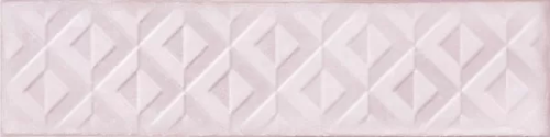 Керамогранит Cifre CFR000011 Drop Relieve Pink 7.5x30 розовый глянцевый с орнаментом
