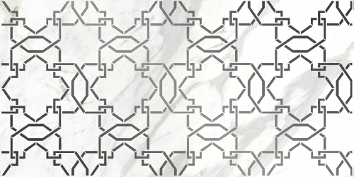 Декоративная плитка Cersanit 16015 Royal Stone 59.8x29.8 белая глянцевая с орнаментом