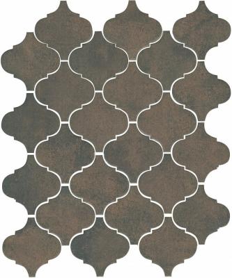 Настенная плитка Kerama Marazzi 65004 Арабески котто 30x26 коричневая матовая с орнаментом