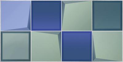 Настенная плитка Azori 505891101 Marbella Verde 63x31.5 синий / зеленая под мозаику
