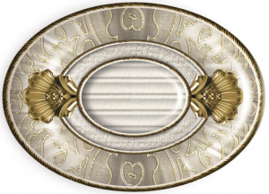 Medallon Leonora Oro-Beige 14x10