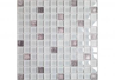 Мозаика Orro mosaic VESTA WHITE 29.5x29.5 белая глянцевая, чип 25x25 квадратный