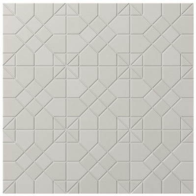 Керамогранит WOW 127406 Tesserae Suit Blanc 28x28 кремовый глазурованный матовый под мозаику