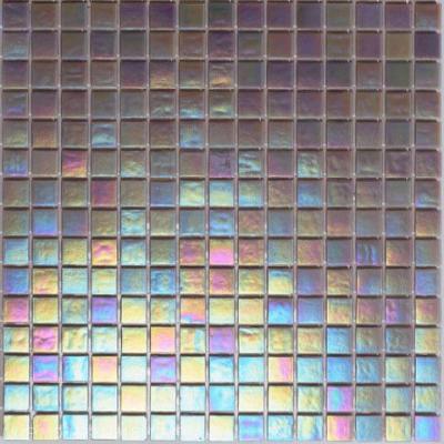 Мозаика ROSE MOSAIC WA42 Rainbow (размер чипа 10x10 мм) 31.8x31.8 фиолетовая глянцевая моноколор перламутр