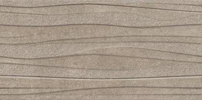 Декоративная плитка Vitra K947825R Newcon 60x30 коричневая матовая / неполированная 3d узор / волнистая