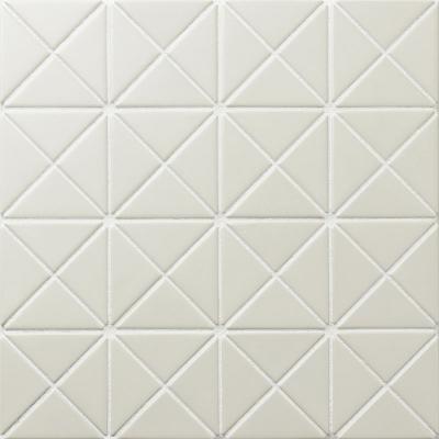 Мозаика Star Mosaic ANTIQUE WHITE 25.9x25.9 белая матовая, чип 60x40 треугольный