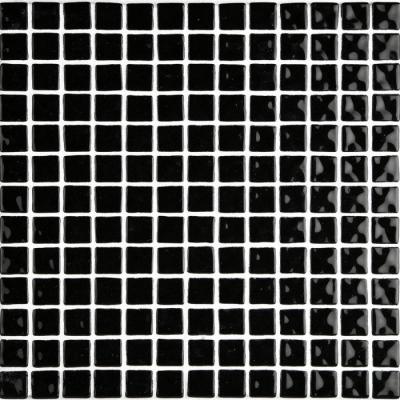 Мозаика Ezarri 2530-Д Ondulato 31.3х49.5 черная глянцевая