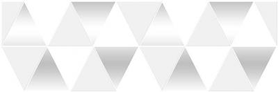 Декоративная плитка Laparet 17-03-00-463-0 х9999132724 Sigma 60x20 белая глазурованная глянцевая / неполированная геометрия