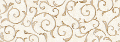 Декоративная плитка Eurotile Ceramica 273 Barcelona 69.5x24.5 бежевая глянцевая с орнаментом