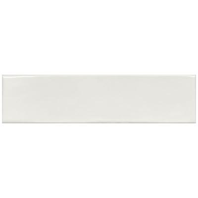 Настенная плитка Decocer С0002999 Florencia Super Blanco 7.5x30 белая глянцевая под кирпич / моноколор