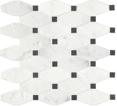 Керамогранит Serenissima 18-006-10 Canalgrande Lappato Hive Idr. Rett. Mosaico 30x30 черно-белый натуральный мозаика