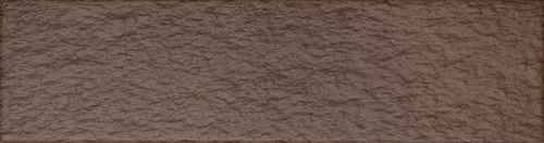 Клинкерная плитка Керамин Амстердам 24.5x6.5 коричневая рельефная моноколор