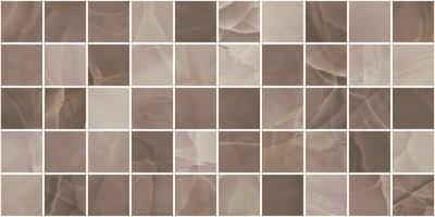 Настенная плитка Axima 50168 Палермо 250x500 коричневый глянцевый мозаика