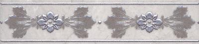 Бордюр Kerama Marazzi MLD\C05\6243 Мармион 25x5.4 серый матовый с орнаментом