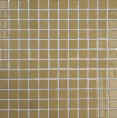 Мозаика Vidrepur 1043522 Colors 101 бежевая (на бумаге) 31.7х31.7 бежевая глянцевая моноколор, чип 25x25 квадратный