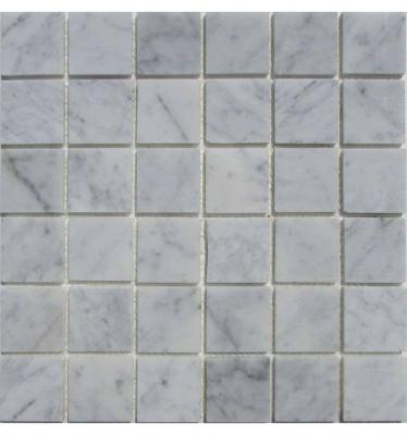 Мозаика FK Marble 35401 Classic Mosaic Bianco Carrara 48-6P 30.5x30.5 серая полированная