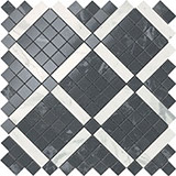 Мозаика Atlas Concorde Marvel Noir Mix Diagonal Mosaic (9MVH) 30,5x30,5