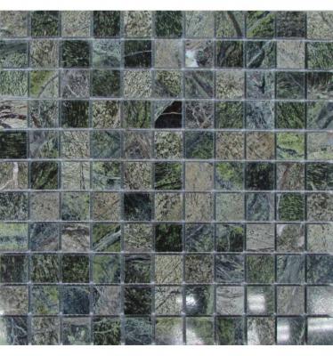 Мозаика FK Marble 30008 Classic Mosaic Bidasar Green 25-6P 30x30 зеленая полированная