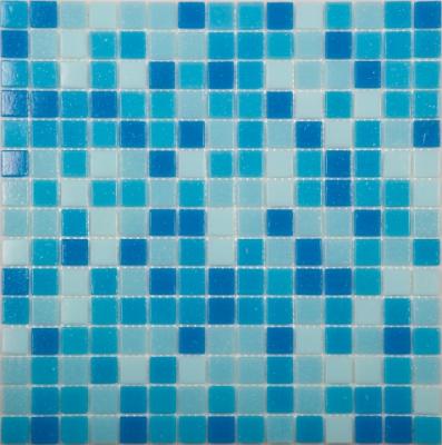 Мозаика NSmosaic ECONOM MIX 1 синий (бумага) 327х327 голубая глянцевая