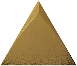 Настенная плитка Equipe 24449 Magical 12.4x10.7 золотая глянцевая 3d узор / моноколор