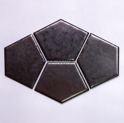 Мозаика NSmosaic RUSTIK R-307 керамика 306х151 темно-коричневая глянцевая