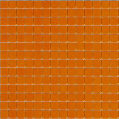 Мозаика ROSE MOSAIC A93 Matrix color 3 (размер чипа 20x20 мм) 32.7x32.7 оранжевая глянцевая моноколор