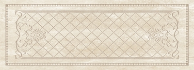 Керамическая плитка Eurotile Ceramica 511 OXS2BG Oxana 69.5x24.5 бежевая / коричневая глянцевая геометрия