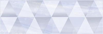 Декоративная плитка Laparet 17-03-61-1186-0 х9999132671 Diadema 60x20 голубой глазурованная глянцевая / неполированная геометрия / под оникс