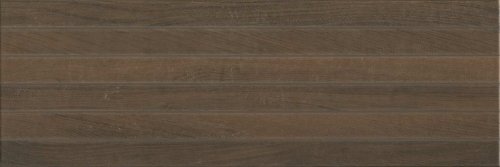 Настенная плитка Kerama Marazzi 13096TR Семпионе 30x89.5 (9 мм) коричневая матовая / структурная под дерево / полосы