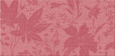 Настенная плитка Azori 501411111 Ирис Бордо 20.1x40.5 розовая матовая флористика
