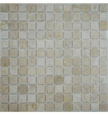 Мозаика FK Marble 35815 Classic Mosaic Crema Nova 23-4P 30.5x30.5 бежевая полированная