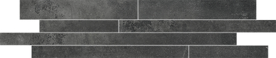 Мозаика Laparet х9999287116 Ferry 69x14.4 графитовая глазурованная под металл в стиле лофт