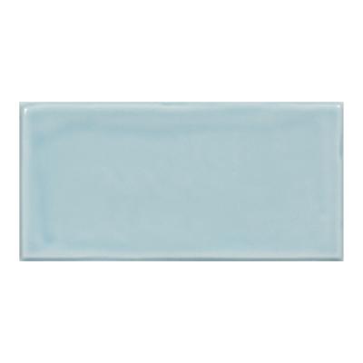 Настенная плитка El Barco С0004697 Turner Aqua 7.5x15 голубая глянцевая моноколор