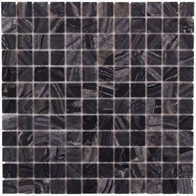 DAO-604-23-4  Black Forest мозаика камень пол 300х300 чип 23х23 (0,09м)