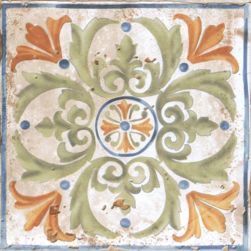 Декор Kerama Marazzi HGD\A151\17000 Виченца Майолика 15х15 бежевый матовый с орнаментом